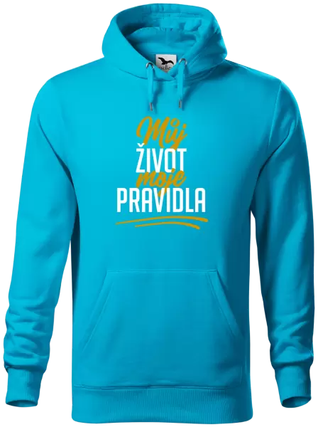 Pánská mikina Můj život, moje pravidla