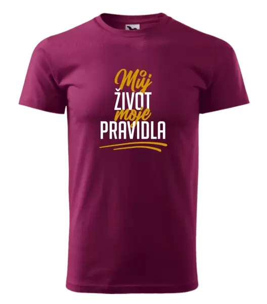 Pánské tričko Můj život, moje pravidla