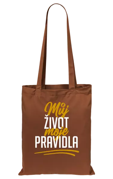 Látková taška Můj život, moje pravidla