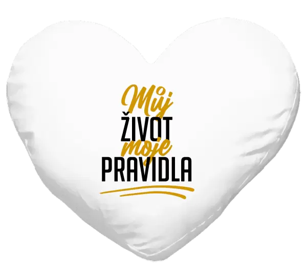 Polštář Můj život, moje pravidla