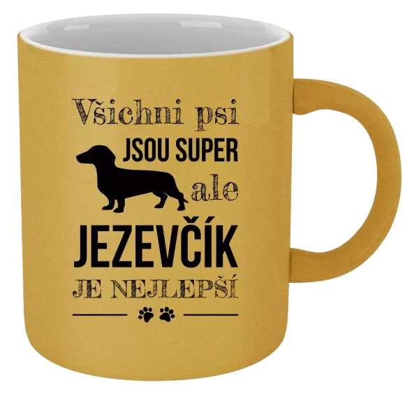 Metalický hrnek Jezevčík je nejlepší