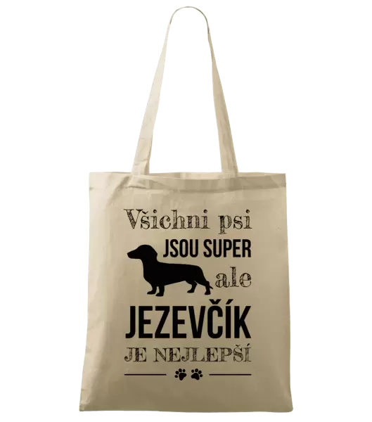 Látková taška Jezevčík je nejlepší