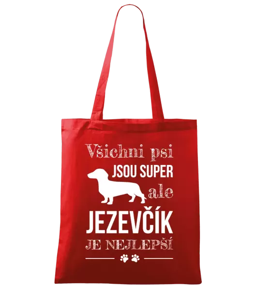 Látková taška Jezevčík je nejlepší