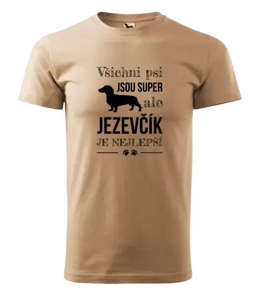 Pánské tričko Jezevčík je nejlepší