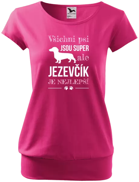 Dámské tričko Jezevčík je nejlepší