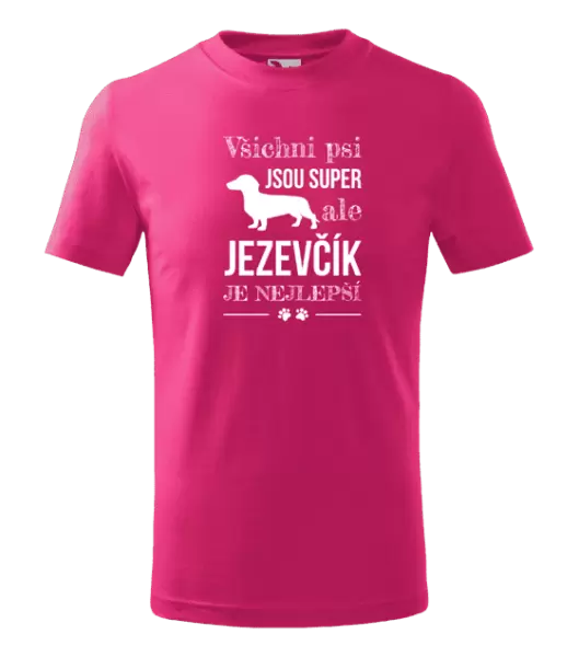 Dětské tričko Jezevčík je nejlepší