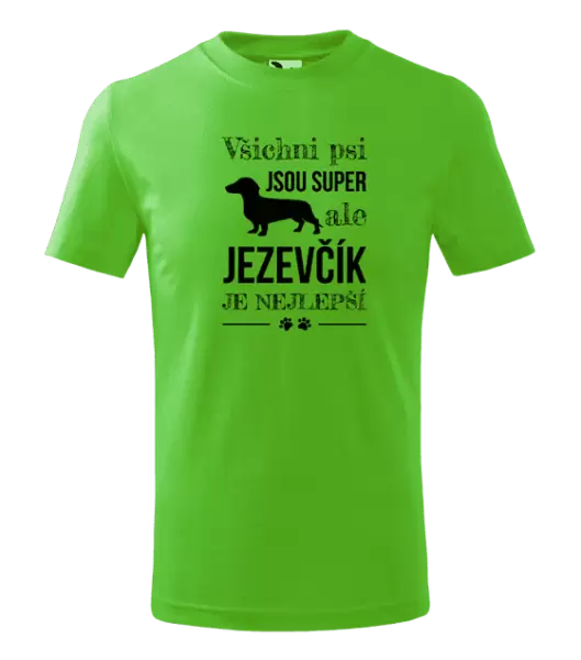 Dětské tričko Jezevčík je nejlepší