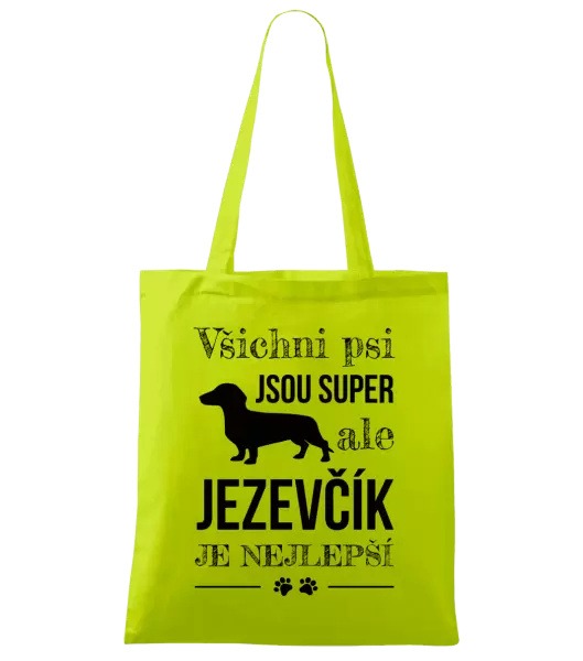 Látková taška Jezevčík je nejlepší