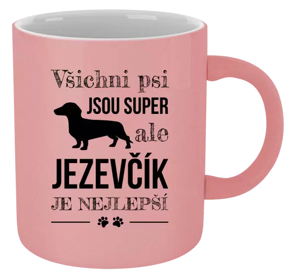 Metalický hrnek Jezevčík je nejlepší