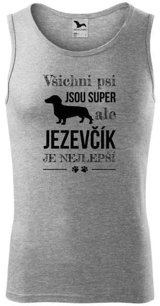 Pánské tílko Jezevčík je nejlepší