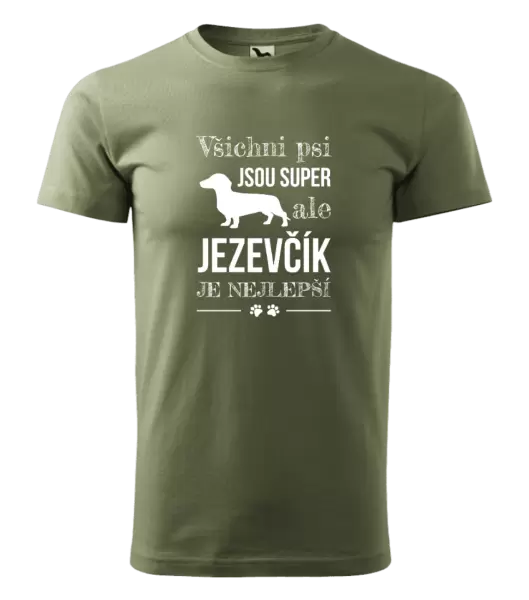 Pánské tričko Jezevčík je nejlepší