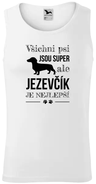 Pánské tílko Jezevčík je nejlepší