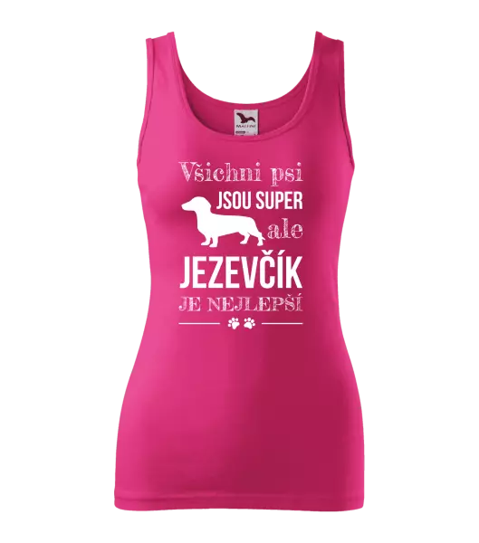 Dámské tílko Jezevčík je nejlepší
