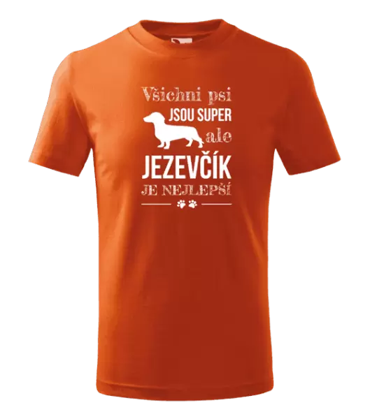 Dětské tričko Jezevčík je nejlepší