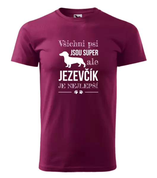Pánské tričko Jezevčík je nejlepší