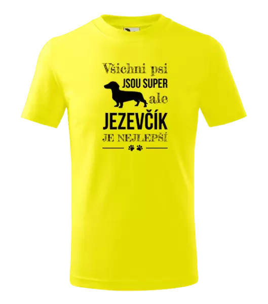 Dětské tričko Jezevčík je nejlepší