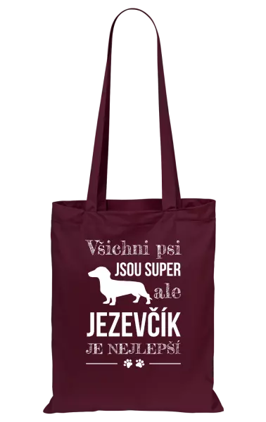 Látková taška Jezevčík je nejlepší