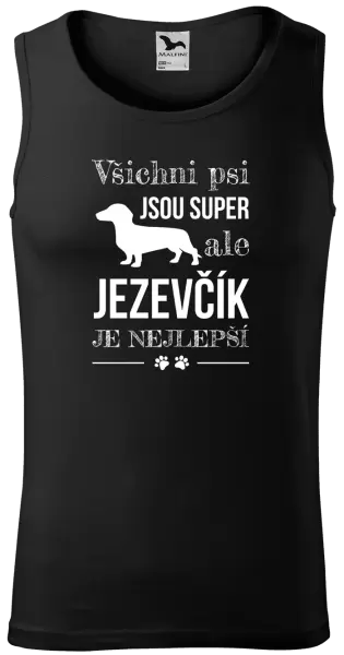 Pánské tílko Jezevčík je nejlepší