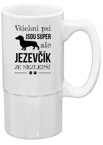 Půllitr Jezevčík je nejlepší