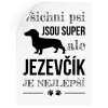 Samolepka Jezevčík je nejlepší