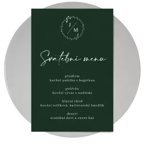 Papírové svatební menu RODIGO