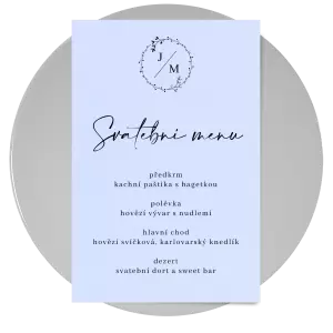 Papírové svatební menu RODIGO