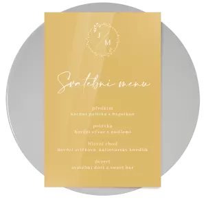 Papírové svatební menu RODIGO