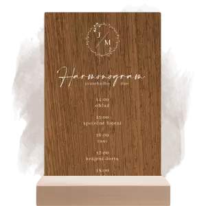 Dřevěný harmonogram RODIGO