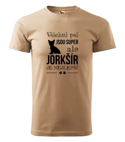 Pánské tričko Jorkšír je nejlepší