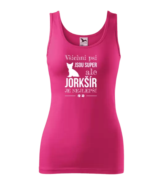 Dámské tílko Jorkšír je nejlepší