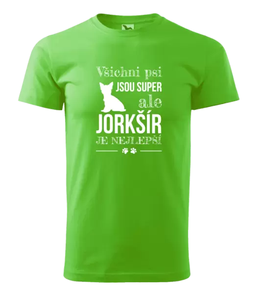 Pánské tričko Jorkšír je nejlepší