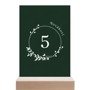 Papírové číslo stolu LOPY