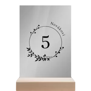 Plexi číslo stolu LOPY