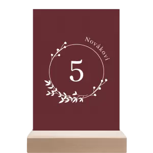 Papírové číslo stolu LOPY