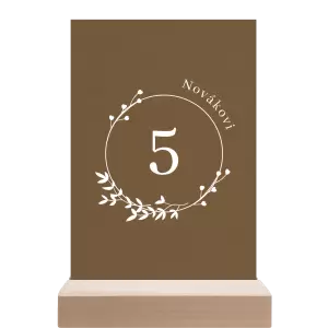 Papírové číslo stolu LOPY