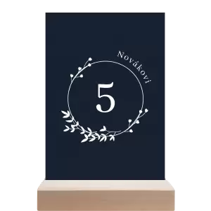 Papírové číslo stolu LOPY