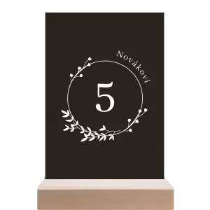 Papírové číslo stolu LOPY