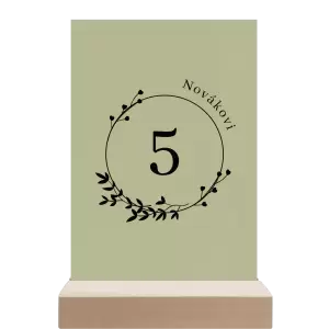 Papírové číslo stolu LOPY