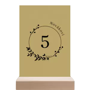 Papírové číslo stolu LOPY