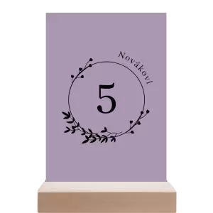 Papírové číslo stolu LOPY