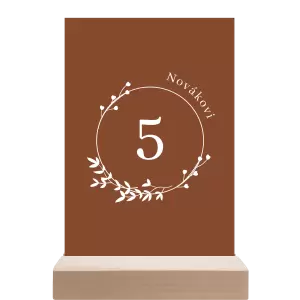 Papírové číslo stolu LOPY