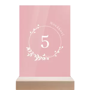 Plexi číslo stolu LOPY