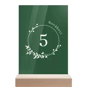 Plexi číslo stolu LOPY