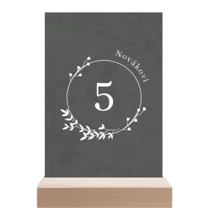 Papírové číslo stolu LOPY