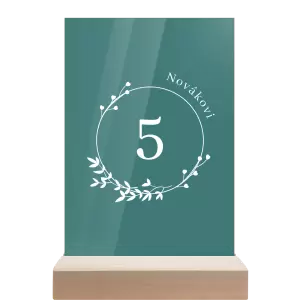 Plexi číslo stolu LOPY