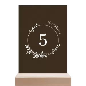 Papírové číslo stolu LOPY