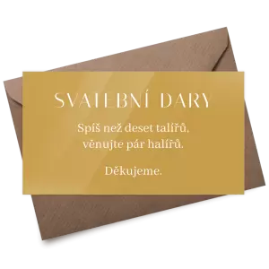 Plexi kartička dary LOPY