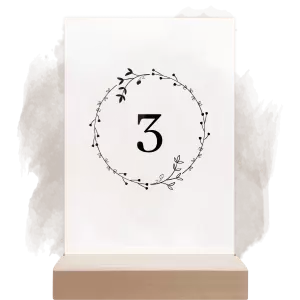 Plexi číslo stolu RODIGO