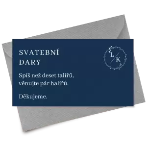 Papírová kartička dary RODIGO