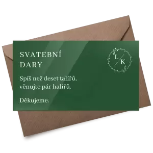 Plexi kartička dary RODIGO